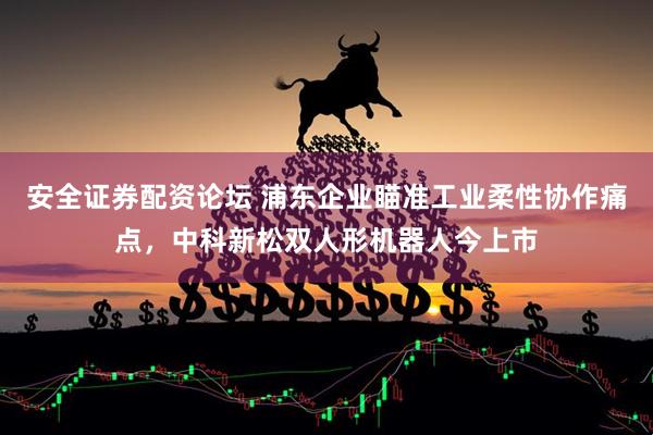 安全证券配资论坛 浦东企业瞄准工业柔性协作痛点，中科新松双人形机器人今上市
