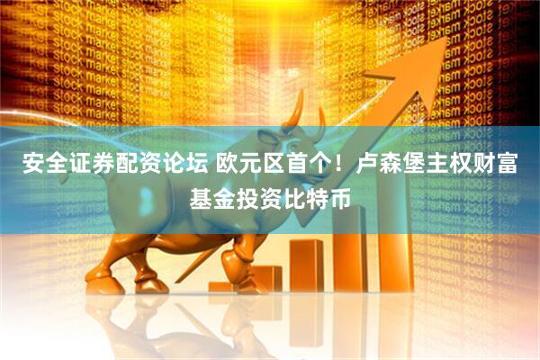 安全证券配资论坛 欧元区首个！卢森堡主权财富基金投资比特币